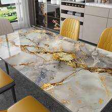 Gold Marble Pattern Waterproof Wallpaper - Countertop Decorative Sticker - Suitable For Kitchen Walls - Countertop Protection - Living Room And Bedroom Decor - Gold-plated Pattern - View 2