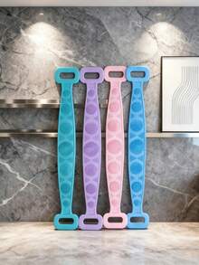 1 pezzo Spazzola da bagno di colore casuale, pulizia completa del corpo senza angoli morti, setole morbide che esfoliano delicatamente e rimuovono la pelle morta, uso asciutto e bagnato per la pulizia e la cura, massaggio della pelle, unisex - multicolore - Visualizzare 4