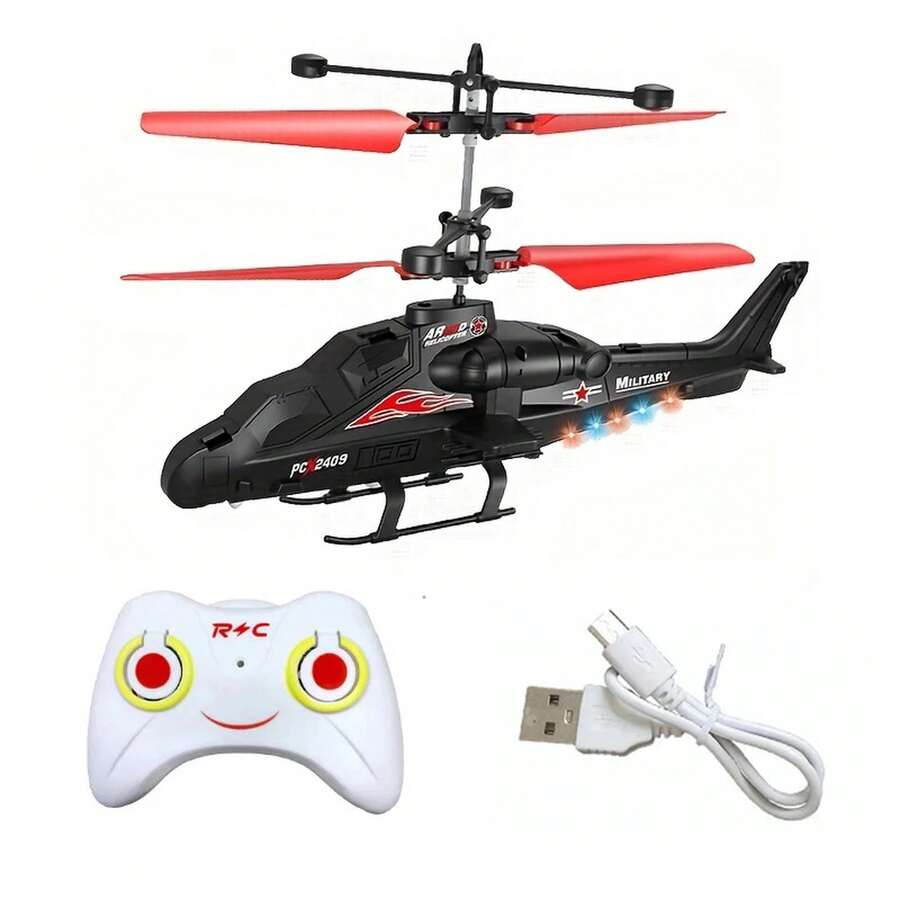Kids Remote Control Helicopters - Red - View 1