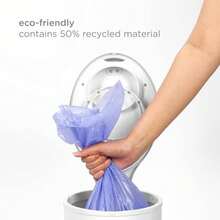 Diaper Pail Plastic Bags, 13-Gallon Capacity, Single Pack, Disposable Baby Waste Bags, Made From 50%  Material, Each Bag Holds Up To 50 - Violet - View 5