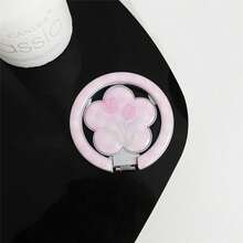 1 Buah Dudukan Ponsel Magnetik MagSafe Motif Bunga Tulip Pita Segar, Dapat Dilipat, Penyangga Adsorpsi, Casing Ponsel Magnetik Universal - MultiWarna - View 5