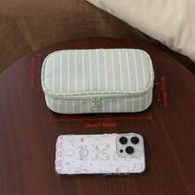 New Fashion Striped Makeup Bag, Portable Travel Cosmetic Storage Bag, Multi-Functional Toiletry Bag - Makeup Bag - View 4