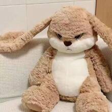 1pc Floppy Ear Plush Rabbit Doll, Soft Plush Rabbit Doll Is A Comfortable Children's Pillow And Sleep Companion, This Rabbit Plush Doll Is Soft And Skin-Friendly, Suitable For Home Decor, Party Decoration, Exquisite Gift For Christmas And Halloween - Multicolor - View 13