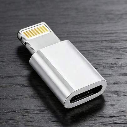 Adaptador Lightning macho a Type-C hembra, compatible con cargador de y convertidor de sincronización, adecuado para dispositivos móviles, diseño compacto y portátil que ahorra espacio, opción de regalo perfecta, compatible con adaptador Type-C a Lightning de , admite llamadas/música/carga/transferencia de datos adaptador de teléfono