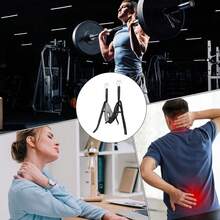 3pcs Set (Hook & Ring Style, 1 Traction Strap, 2 Hooks) Upgraded Door-Mounted Neck Traction Device, Thickened Neck Support, Breathable Design, 330lbs Weight Capacity, Multiple Colors Available, Portable Adjustable Neck Relaxation Tool, Suitable For Home Daily Use, Comfortable - Multiple Styles - View 2