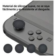 4 Gomas Para Joycon Refaccion Joystick Silicon Capuchon - Negro - Ver 7
