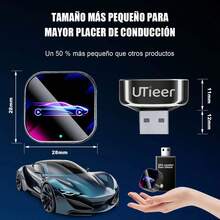 Adaptador inalámbrico 2 en 1 CarPlay y Android Auto, Conector y reproductor CarPlay, conexión automática rápida, sin retraso, diseño compacto compatible con iPhone y Android con puerto USB/USB-C, CarPlay inalámbrico para Android, actualización de audio del automóvil, accesorio de automóvil moderno. - A - Ver 7