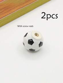 Basketball Soccer Cartoon Drawer Pulls, Baby Children's Room Wardrobe Drawer Ceramic Handles, Single Hole With Screws - Multicolor - View 10