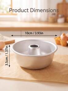 1/3/5pcs Aluminum Donut Baking Mold - Non-Stick Tube Cake Pan With Center Tube - Easy Release Baking Mold, Suitable For Angel Cake, Muffins And Desserts - For Oven Use - Donut - View 8