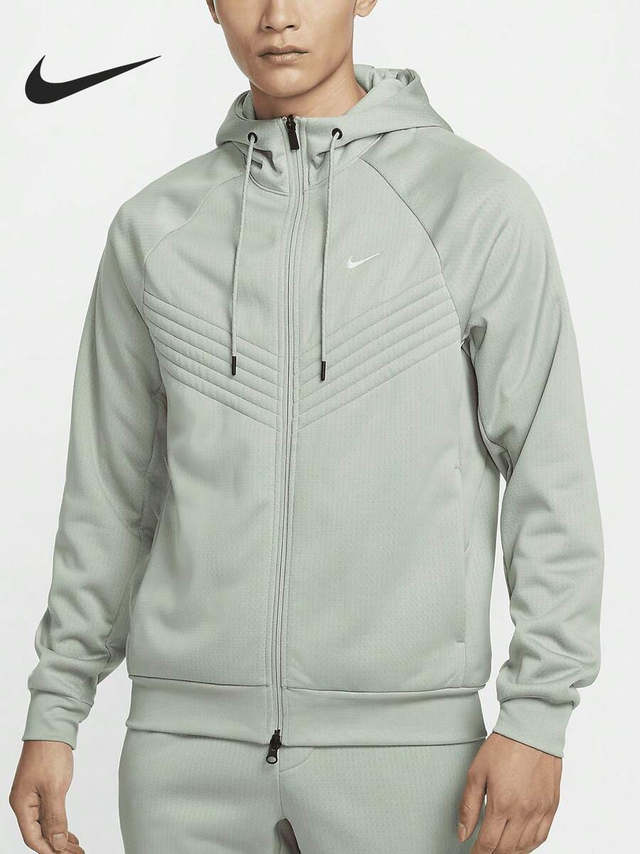 Jaket Olahraga Hangat Nike Authentic Therma-FIT Pria FZ1108-370 - FZ1108-370 - View 1