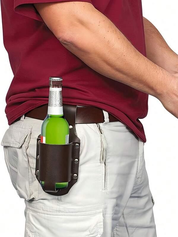 Portable PVC Beverage Can Storage Bag, Suitable For Outdoor Hiking And Camping, Men's Water Bottle Storage First Choice