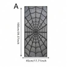 1 pieza Calcomanía de ventana con tema gótico de Halloween con cuervo, murciélago y telaraña, película de ventana de PVC estática reutilizable, adecuada para cocina, balcón, casa embrujada y decoración de fiesta en el hogar - Pegatina de vidrio esmerilado - Ver 11