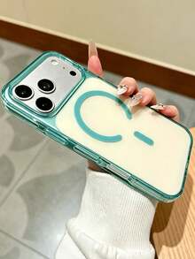 KOOLIFE 1set Luxury Ins Magnetic Wireless Charging, Thick Protection, Anti-Drop, Durable, Fashionable Phone Case, Compatible With IPhone 18 Pro Max, 17, 17Pro Max, 16, 15, 13pro........ - Green - View 3