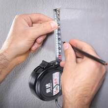New Steel Tape Measure, All-Black Anti-Drop Wear-Resistant Shell, Durable Steel Tape Measure - 118.11 Inches/196.85 Inches/295.28 Inches/393.7 Inches, Easy-To-Read Display, With Thickened ABS Shell, Retractable, Suitable For Woodworking, DIY, Professional Measurement, Home Use Durable Tool, Sturdy Construction, Multi-Functional Repair Tool And Construction Accuracy - Multicolor - View 8