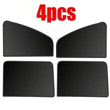 New Magnetic Car Sunshade, Blackout Curtain, Mesh Screen, Panel-Style Side Window Shade, Magnetic Adsorption, Foldable, Universal For Sedan, SUV, Business Car - Sunshade Fabric - View 10