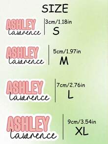 LICVIC Pegatinas de nombre holográficas personalizadas, calcomanías de letras de color personalizadas, decoración de casillero personalizada, regalo personalizable para la vuelta a la escuela, pegatinas de texto, cumpleaños - Estilo C - Ver 2