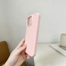 1件粉色磨砂純色防震防撞手機殼，個性化保護殼，適用於 iPhone 16 Pro Max/17/16/15/14/13/12/11/Air - 彩色 - 查看 5