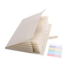 8-Pocket Expandable File Folder With Color Labels, Accordion-Style Paper Organizer, Portable Expandable Bill And Receipt Holder, A4 Letter Size Document Storage, Suitable For Home, School And Office Supplies - A - View 8