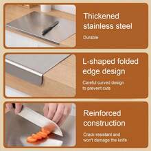 Large Pure Titanium Cutting Board With Lip, 2026 New Titanium Cutting Boards For Kitchen, Metal Meat Chopping Board Mat Set For Stainless Steel & Food Prep - View 7