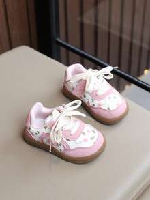 Sepatu Sneakers Bayi Model Baru, Lapisan Dalam yang Nyaman - Berwarna merah muda - View 5