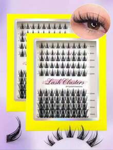 False Eyelashes, Single Eyelashes, CC Curl Natural Makeup Effect, Cartoon Style, DIY Home Eyelash Kit, Eyelash Clusters, Single Eyelashes, False Eyelashes, False Eyelashes - CC - View 1