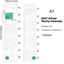 Diskon 20% untuk Sisipan Kalender Tahunan Lembar Lepas 2027 | Berbagai Ukuran A6/A7/A8 | Tata Letak Kisi, Termasuk Kalender Gregorian/Lunar, 24 Istilah & Hari Libur Matahari, Huruf Besar | Cocok untuk Perencanaan Jadwal Tahunan, Pengorganisasian Perencana, Perencana Lembar Lepas DIY - 2027 Lipatan 8 - View 12