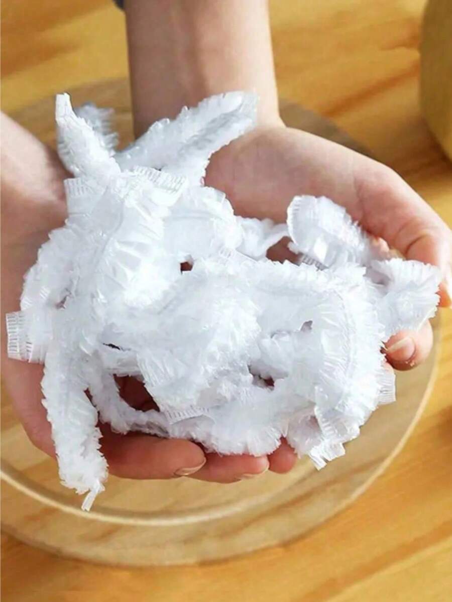 500pcs Transparent Plastic Packaging Lids PE Film Plastic Bags Bowl Covers Leftover Food Covers, Keep Food Fresh, Kitchen Supplies, Home Cooking - Multicolor - View 1