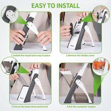 Vegetable Slicer, Shredder, Dicer, Stainless Steel Slicer, Practical Kitchen Tool. - View 3