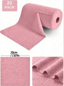 1 Roll 20pcs Reusable Ultra-Absorbent Microfiber Cleaning Cloths - 7.9x7.9 Inches (20x20 Cm), With Easy-Tear Line, Super Absorbent, Scratch-Resistant, Machine Washable, Multi-Purpose Cleaning Towels, Suitable For Home, Kitchen, Restaurant And Car Cleaning. - Multicolor - View 6