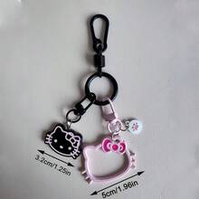 SANRIO 1pc KT Cat Hollow Kitten Paw Pendant, Cute Fashion Car Keychain, Best Gift For Girlfriend And Couples, Suitable For Daily Use, Valentine's Day And Friendship Gifts - A - View 11