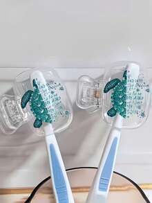 Cute Fashionable Toothbrush Holder, Home Family Toothbrush Rack, Travel Dust-Proof Protection, Home And Travel Dual-Use Storage, Portable, Toothbrush Holder Protector, Suitable For Home And Travel Use, Travel Toothbrush Holder, Cute Toothbrush Holder, Toothbrush Storage Holder, Home Storage, Travel Essential, Cute Design, Fashionable Storage - Multicolor - View 6