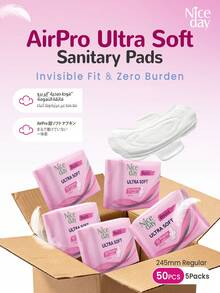 10pcs/Pack 245mm Ultra Thin Soft Women Menstrual Pads - White - View 14