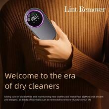 OBOVAY 500mAh Rechargeable Fabric Lint Remover With LED Digital Display, Large Grid Pill Remover, One-Step Adsorption Electric Clothing Lint Shaver, Fuzzy Trimmer For Sweaters, Sofas, Bedding Fabrics - Random - View 4