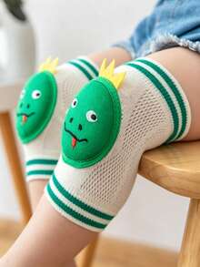 2pcs Baby Cartoon Knee Pads, Anti-Slip Knee Pads For Baby Crawling And Walking, Cartoon 3D Animal Cushioning Anti-Fall Knee Pads, Breathable Mesh High Elasticity Non-Constricting, Multiple Styles Available, Essential For Baby Crawling And Walking! - Baby Cartoon Knee Pads - View 5