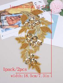 20pcs/Pack, New 3D Computer Embroidered Crystal Rhinestone Applique Patches, Suitable For Clothing Decoration, Repair, DIY Wedding Dress Accessories, Sewing Embroidery Craft - A - View 41
