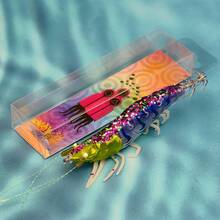 ANFS 1pc Squid Jig Fishing Lure Artificial Bait For Octopus Cuttlefish, Wood Shrimp Squid Hook, Saltwater Hard Bait - Multicolor - View 11