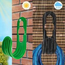 1pc Garden Hose Hook, Plastic Wall-Mounted Hose Holder, Home Supplies (Plastic) - A - View 2