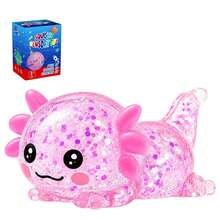 1pc Glitter&Sugar Crystal Salamander,Axolotl,Stress Relief Toy,Soft And Slow Back,Perfect For All Ages Austism,Christmas Stocking Fillers,Party Bag Fillers,Blue For Boys,Pink For Girls, Sensory Toy - Multicolor - View 7