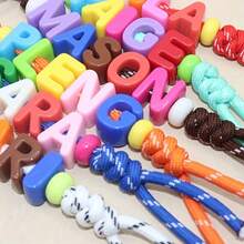 Large Hole Acrylic Letter Beads (Random Color), Suitable For DIY Letters, Phone Chains, Keychains, Smooth Large Hole, Easy To String For Handmade Crafts, Holiday Gifts, Birthday Gifts, Graduation Gifts - 1 Set - View 6