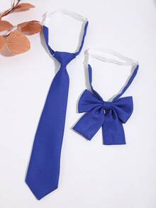 2pcs Women's Fashion Versatile School Style JK Bow Tie Collar Set, Suitable For Shopping, Travel, School, Dating And Daily Wear - Multicolor - View 10