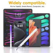 Universal 2-In-1 Digital Stylus Pen For Tablet Drawing & Phone Use, Compatible With Capacitive Touch Screens Portable Essential Smart Pencil Accessory Tool Touchscreen Pen - Rose Gold - View 4