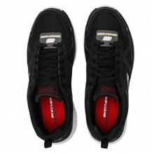 Skechers Sepatu Olahraga Kasual Pria Bertali, Ringan, Bernapas, dan Empuk - Hitam dan Putih - View 6