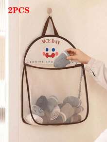 Hanging Mesh Storage Bag, Miscellaneous Storage Bag, Polyester Breathable Washable Laundry Storage Bag, Wall-Mounted Underwear & Socks Sorting Bag - Multicolor - View 9