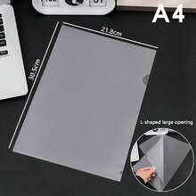 10/20/30pcs A4 Transparent Plastic Document Protector Pages, Minimalist Document Bags, Exam Paper & Material Storage Bags, Suitable For Students And Office Use - Transparent - View 2
