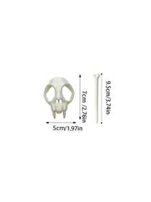 Half Gothic Skull Hair Clip, Cute & Fun Hair Accessory, Fashion Decorative Hair Clip, Suitable For Women And Girls, Daily Wear And Holiday Dress-Up - One Size - View 11