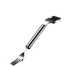 Stainless Steel Dual-Head Melon Slicer, Cube Cutting With Fruit Fork, Universal For Melon And Fruit, No Cutting Board Needed, Portable And Easy To Clean - Multicolor - View 11