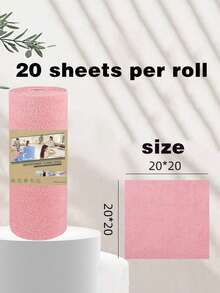 20pcs Reusable Microfiber Cleaning Cloth Rolls - 7.9x7.9 Inches (20x20cm), With Holes, Super Absorbent, Scratch-Resistant, Machine Washable, Multi-Purpose Cleaning Towels For Home, Kitchen, Restaurant, Auto Detailing - Multicolor - View 14