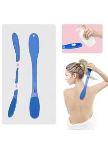 1件裝背部乳液塗抹器，背部塗抹工具，適用於日常居家、商務出差、美容沙龍、SPA、度假等場景 - 彩色 - 查看 4