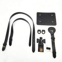Handmade DIY Straw Handbag PU Leather Accessories Self-Made Vintage Pattern Bucket Bag Materials Shoulder Crossbody Bag Strap - New Model - View 21