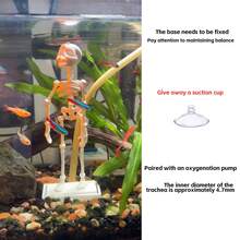 Halloween Dancing Skeleton Ornament, Fish Tank Dancing Air Pump, Fish Tank Decoration Accessory - Happy Aquarium - View 4